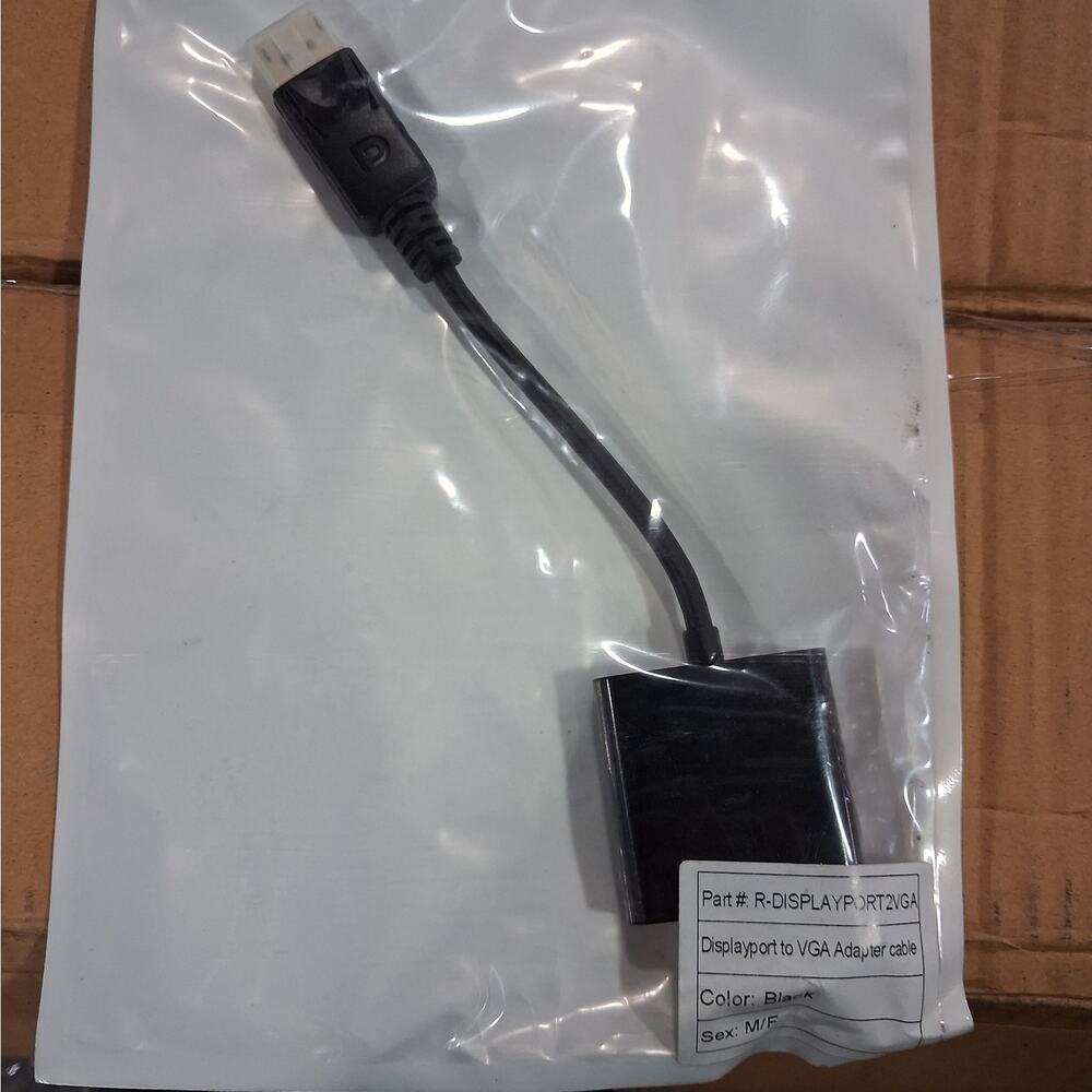 Male Displayport to Female VGA Adapter cable